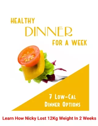 learn how nicky lost 12kg weight in 2 weeks