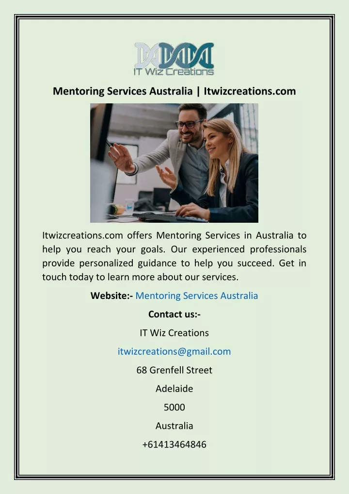 mentoring services australia itwizcreations com