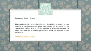 Stenspridare Online I Sverige   Nordiceffect.se