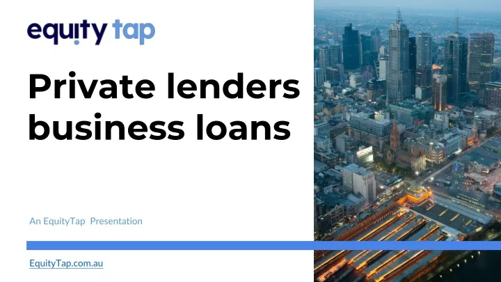 private lenders business loans