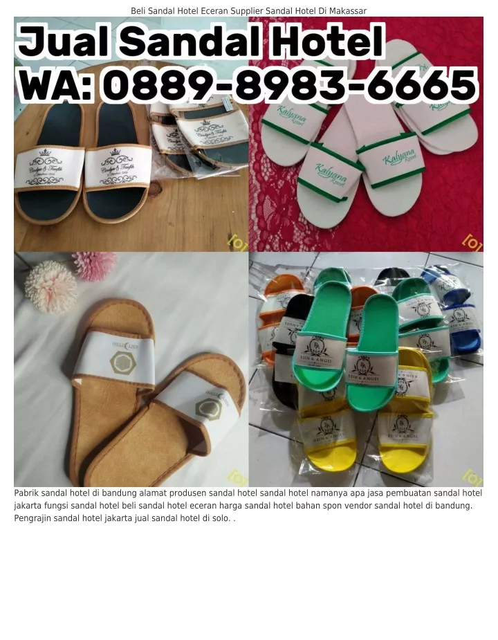 beli sandal hotel eceran supplier sandal hotel