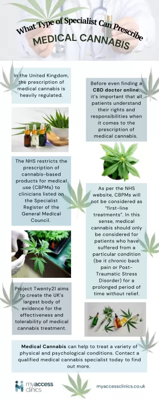 What Type of Specialist Can Prescribe Medical Cannabis