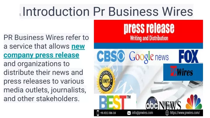 i introduction pr business wires