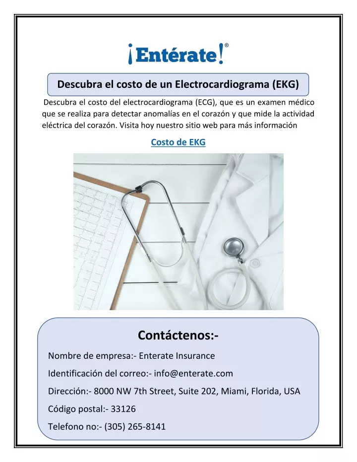 descubra el costo de un electrocardiograma ekg