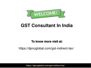 gst consultant in india