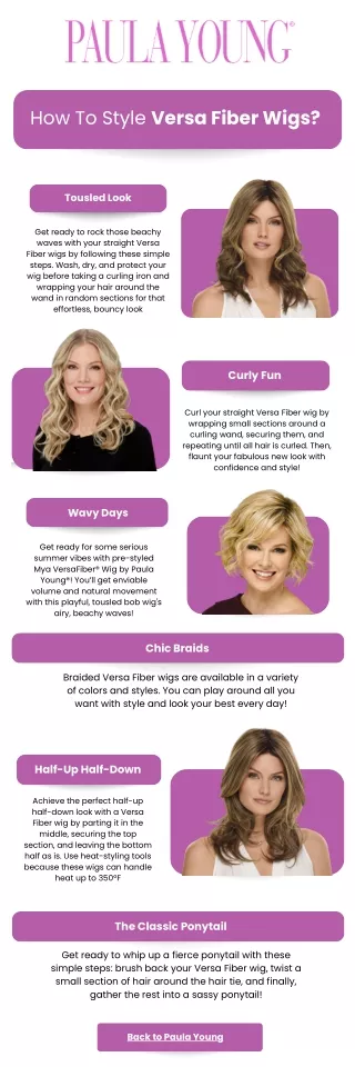 How To Style Versa Fiber Wigs?