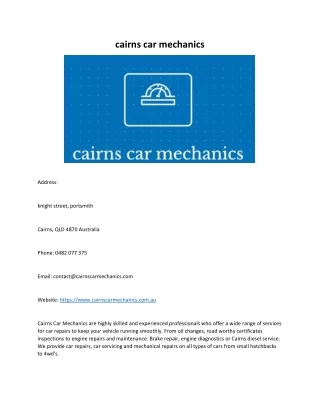 cairns car mechanics