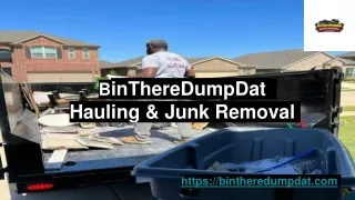 BinThereDumpDat Hauling & Junk Removal