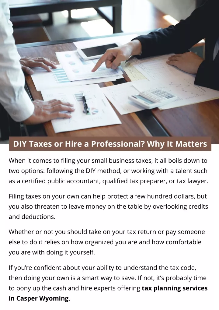 diy taxes or hire a professional why it matters