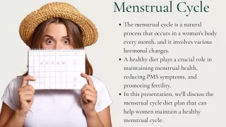 Transform your menstrual cycle with a personalized diet plan