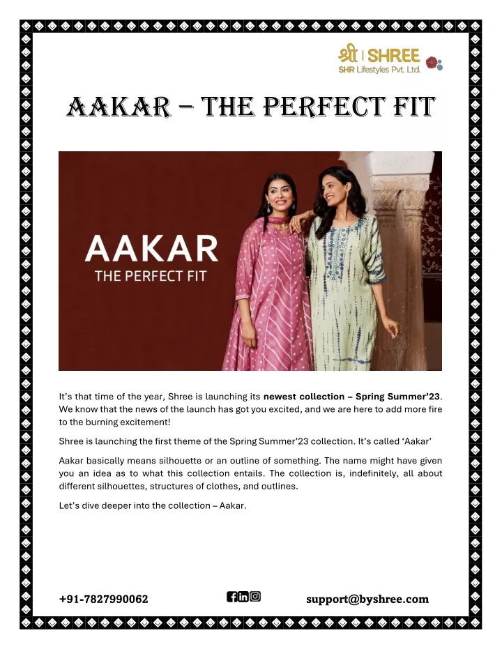 aakar the perfect fit