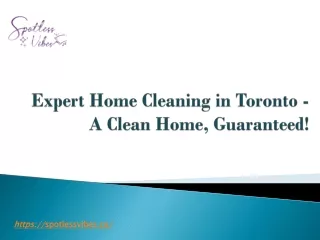 Expert Home Cleaning in Toronto