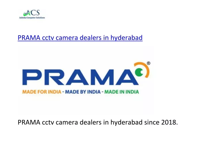 prama cctv camera dealers in hyderabad