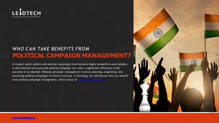 who can take benefits from political campaign management