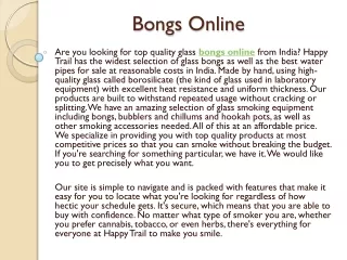 bongs online