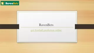 Get Football Prediction Online | Ravenbets.com