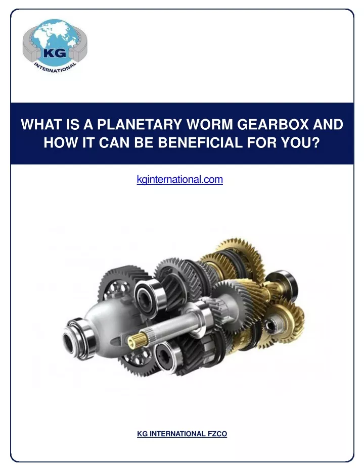 what is a planetary worm gearbox and