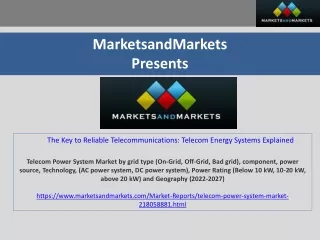 marketsandmarkets presents