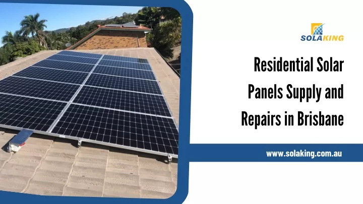 residential solar panels supply and repairs