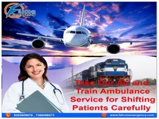 Falcon Train Ambulance in Delhi and Bangalore -Full of Amenities with Medical Services