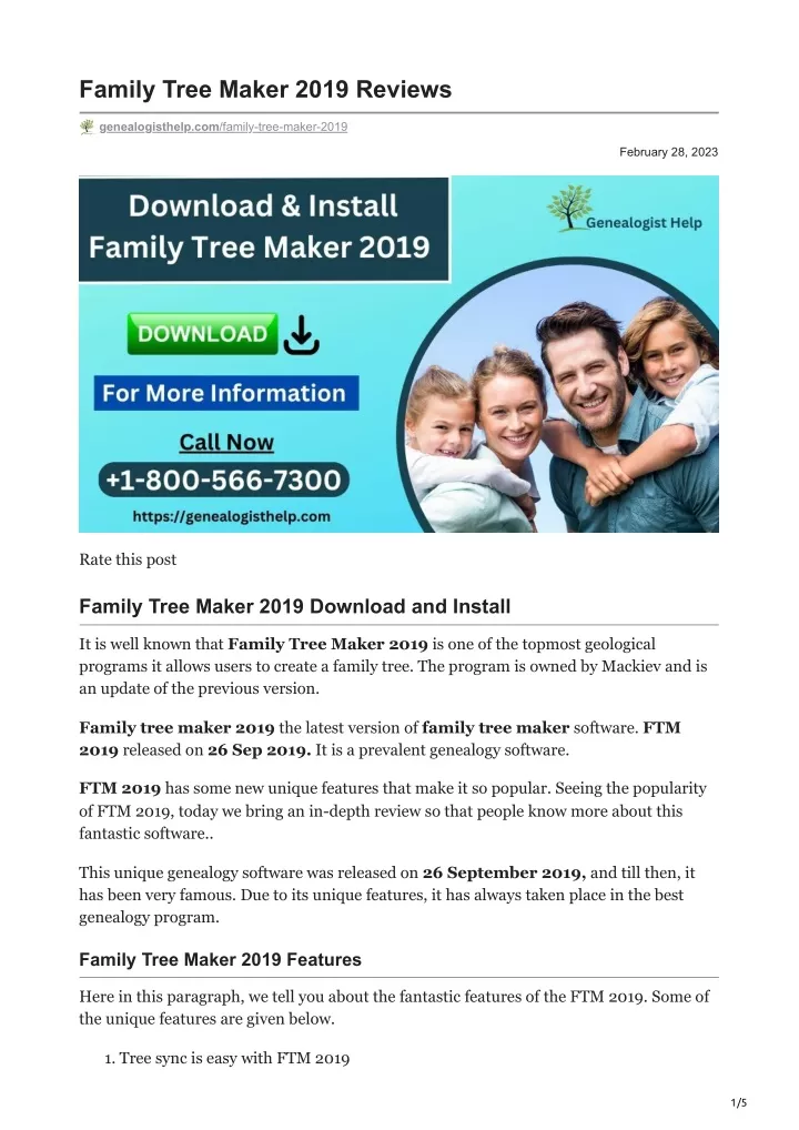 family tree maker 2019 reviews