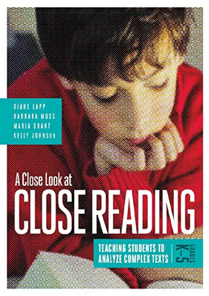 a close look at close reading teaching students