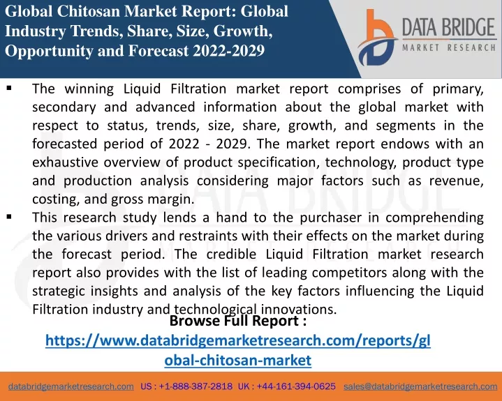 global chitosan market report global industry