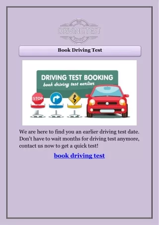 Book Driving Test