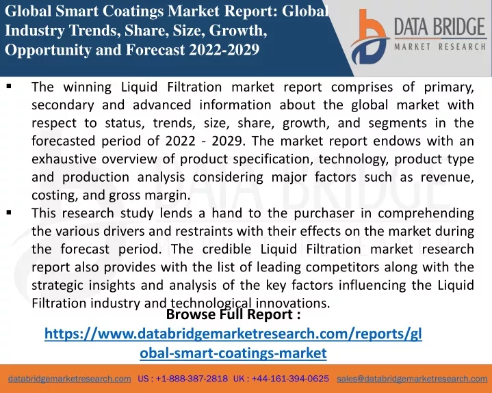 global smart coatings market report global