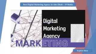 Best Digital Marketing Agency in Abu Dhabi - 19 Media