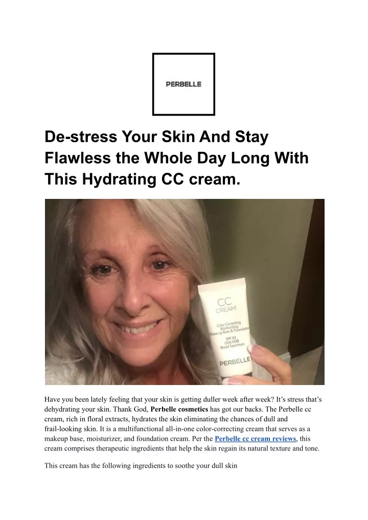 de stress your skin and stay flawless the whole