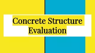 Concrete Structure Testing