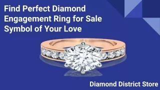 Find Perfect Diamond Engagement Ring for Sale Symbol of Your Love