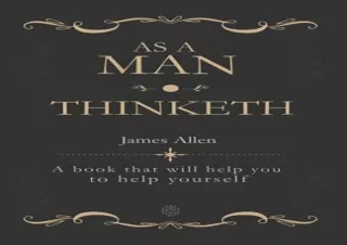 [KINDLE] Books As a Man Thinketh: A book that will help you to help yourself