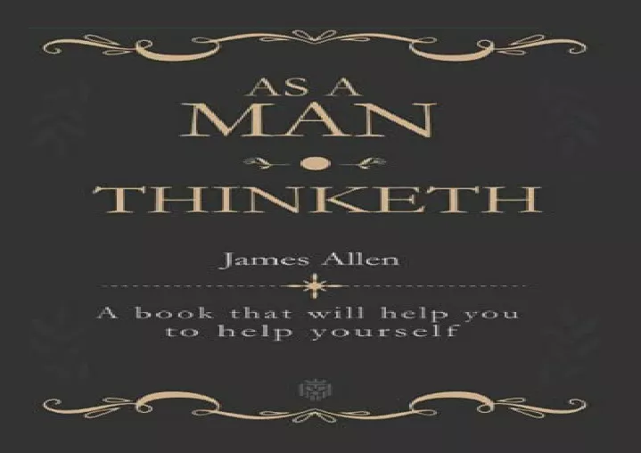 as a man thinketh a book that will help