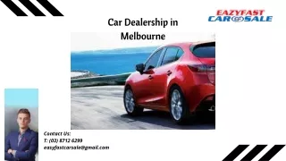 Find Your Dream Car at EazyFast Car Sales in Melbourne