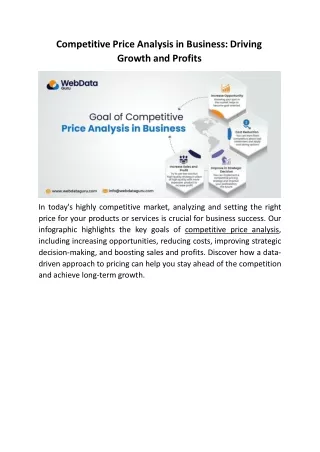 competitive price analysis in business driving