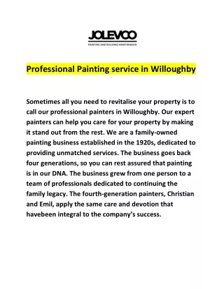 Professional Painting service in Willoughby