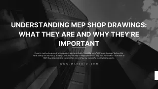Understanding MEP Shop Drawings What They Are and Why they’re Important