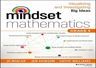 download Mindset Mathematics: Visualizing and Investigating Big Ideas, Grade 5 k