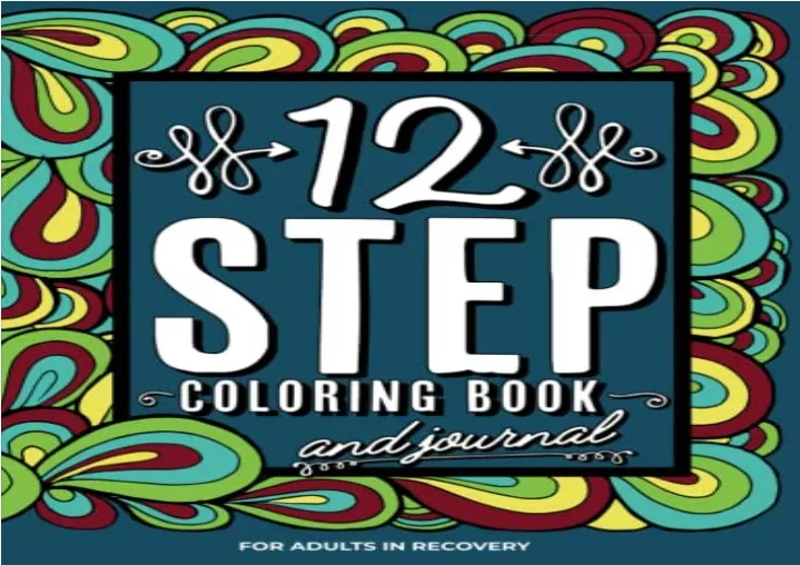 12 step coloring book journal for adults