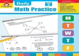 PDF Evan-Moor Daily Math Practice, Grade 3 free