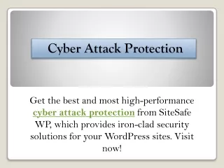 Cyber Attack Protection