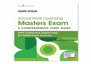 (PDF BOOK) Social Work Licensing Masters Exam Guide: A Comprehensive Study Guide