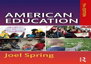 [DOWNLOAD PDF] American Education (Sociocultural, Political, and Historical Stud