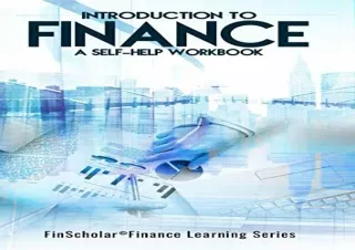 (PDF BOOK) INTRODUCTION TO FINANCE: A SELF-HELP WORKBOOK android