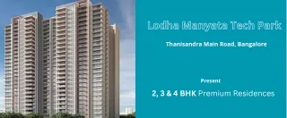 Lodha Manyata Tech Park  Thanisandra Main Road Bangalore -E-Brochure