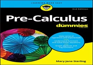(PDF BOOK) Pre-Calculus For Dummies free