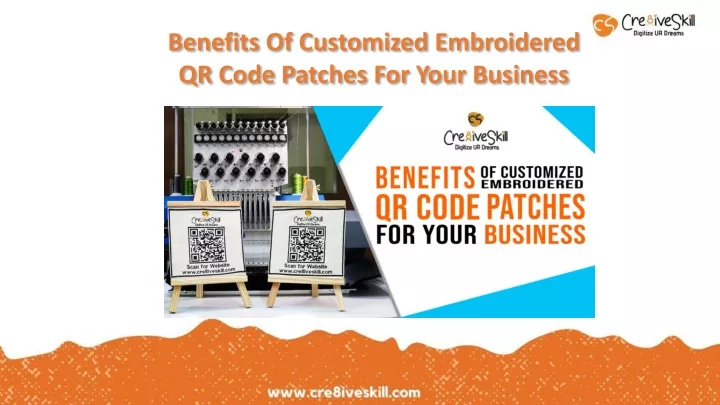 benefits of customized embroidered qr code