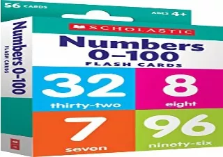 PDF Flash Cards: Numbers 0 - 100 free